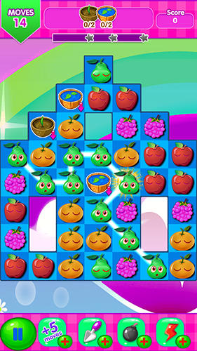 Jewel fruit mania - Android game screenshots.