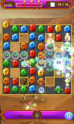 Jewel trip Egypt curse - Android game screenshots.