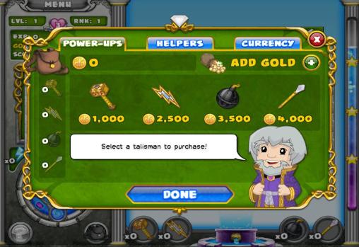 Jewelion: Power of gemstones - Android game screenshots.