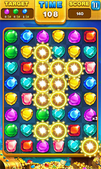 Jewels blast - Android game screenshots.