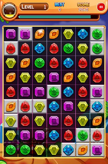 Jewels crush - Android game screenshots.