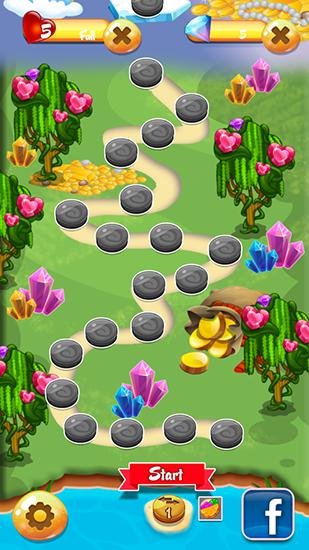 Jewels garden - Android game screenshots.