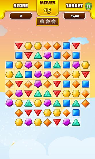 Jewels puzzle - Android game screenshots.