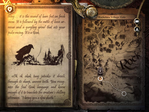 Joe Dever's Lone wolf - Android game screenshots.