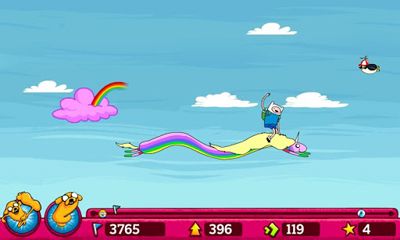 Gameplay of the Jumping Finn for Android phone or tablet.