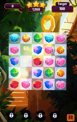 Jungle cubes - Android game screenshots.