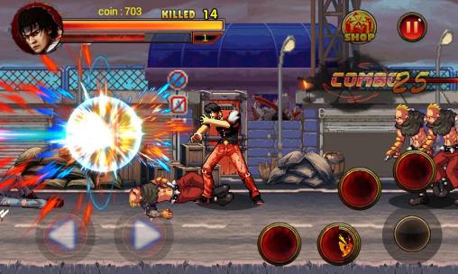 King of kungfu: Street combat - Android game screenshots.