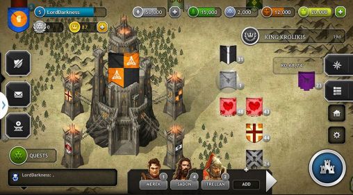 Kings of the realm - Android game screenshots.