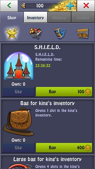 Kings online - Android game screenshots.