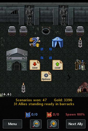 Kingturn underworld RPG - Android game screenshots.