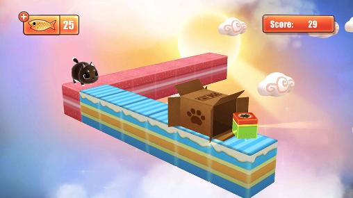 Kitty in the box - Android game screenshots.