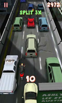 Gameplay of the Lane Splitter for Android phone or tablet.
