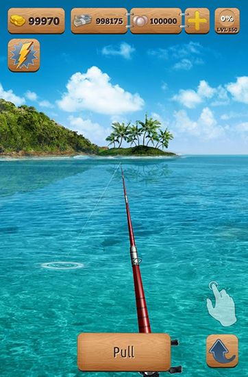 Let's fish - Android game screenshots.