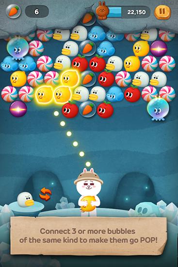 Line bubble 2: The adventure of Cony - Android game screenshots.
