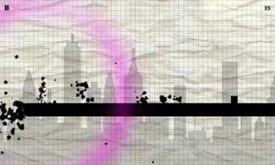 Gameplay of the Line Runner 2 for Android phone or tablet.