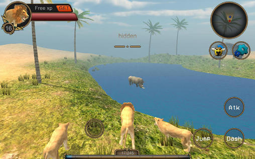 Lion RPG simulator - Android game screenshots.