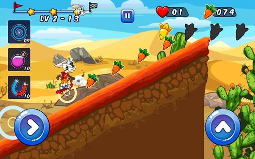 Looney bunny skater - Android game screenshots.