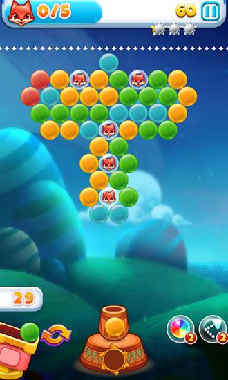 Lovely fox bubble - Android game screenshots.