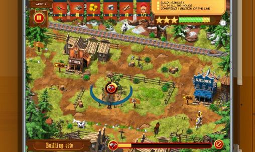 Lucky Luke: Transcontinental railroad builders - Android game screenshots.