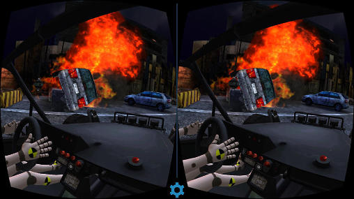 Mad race VR - Android game screenshots.