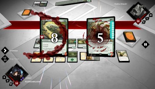 Gameplay of the Magic 2015: Duels of the planeswalkers for Android phone or tablet.