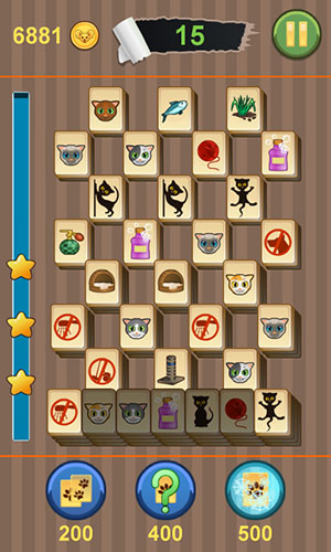 Mahjong: Titan kitty - Android game screenshots.