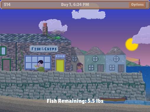Man eats fish - Android game screenshots.