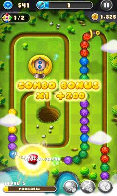 Gameplay of the Marble Blast Saga for Android phone or tablet.