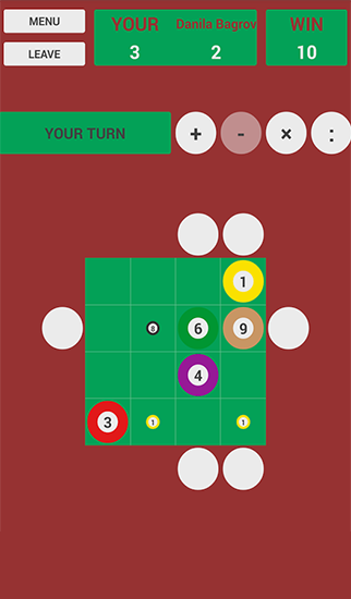 Math game: Make zeros - Android game screenshots.