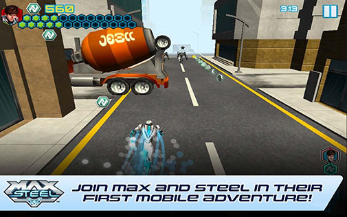 Gameplay of the Max Steel for Android phone or tablet.