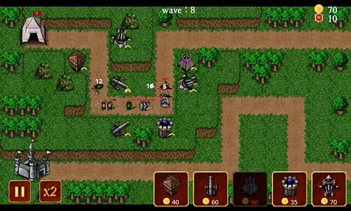 Medieval castle defense - Android game screenshots.
