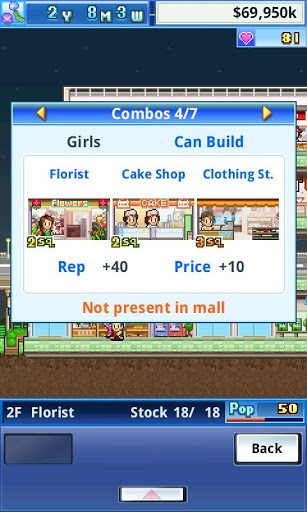 Gameplay of the Mega mall story for Android phone or tablet.