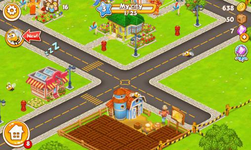 Megapolis city: Village to town - Android game screenshots.