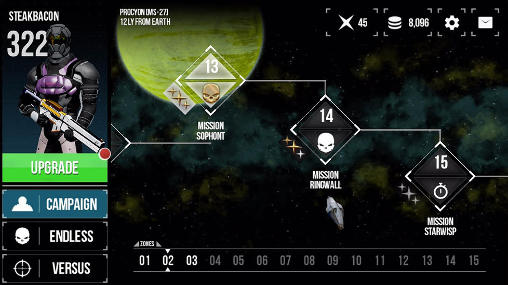Midnight star: Renegade - Android game screenshots.