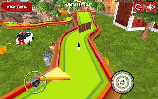 Mini golf: Cartoon farm - Android game screenshots.