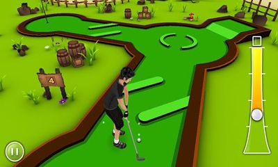 Gameplay of the Mini Golf Game 3D for Android phone or tablet.