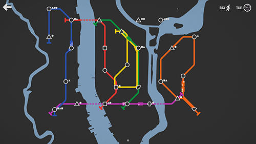 Mini metro - Android game screenshots.