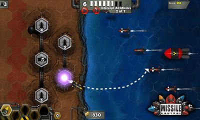 Gameplay of the Missile Control for Android phone or tablet.