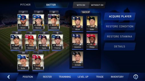 MLB Perfect inning - Android game screenshots.