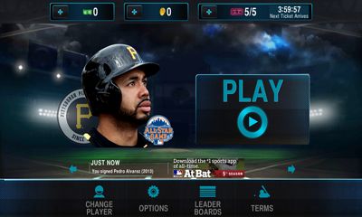 Gameplay of the MLB.com Home Run Derby for Android phone or tablet.
