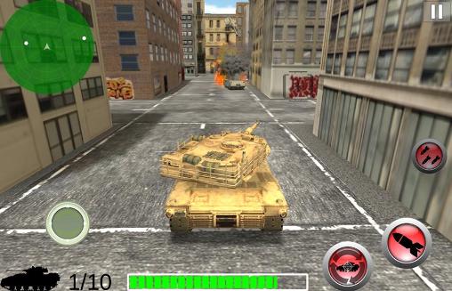 Modern battle tank: War - Android game screenshots.