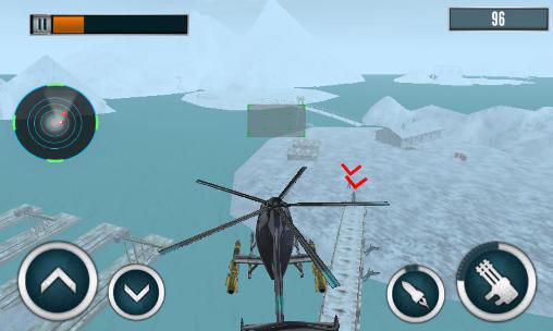 Modern copter warship battle - Android game screenshots.