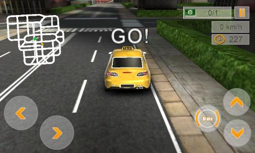 Modern taxi driving 3D - Android game screenshots.