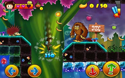 Monkey adventure - Android game screenshots.