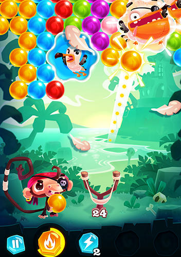Monkey pop: Bubble game - Android game screenshots.