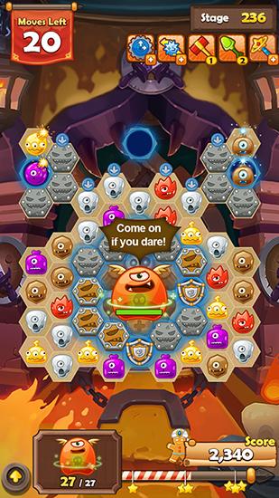 Monster busters: Hexa blast - Android game screenshots.