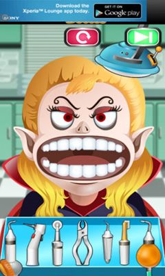 Gameplay of the Monster Doctor - kids games for Android phone or tablet.