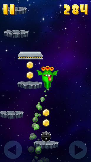 Monster jump: Galaxy - Android game screenshots.