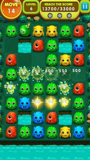 Monster splash - Android game screenshots.