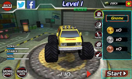 Monster truck 4x4 stunt racer - Android game screenshots.